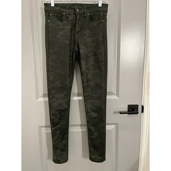 Joe’s Jeans Coated Camo The Icon Mid-Rise Skinny Ankle Jeans Women Size 25 - Picture 2 of 16